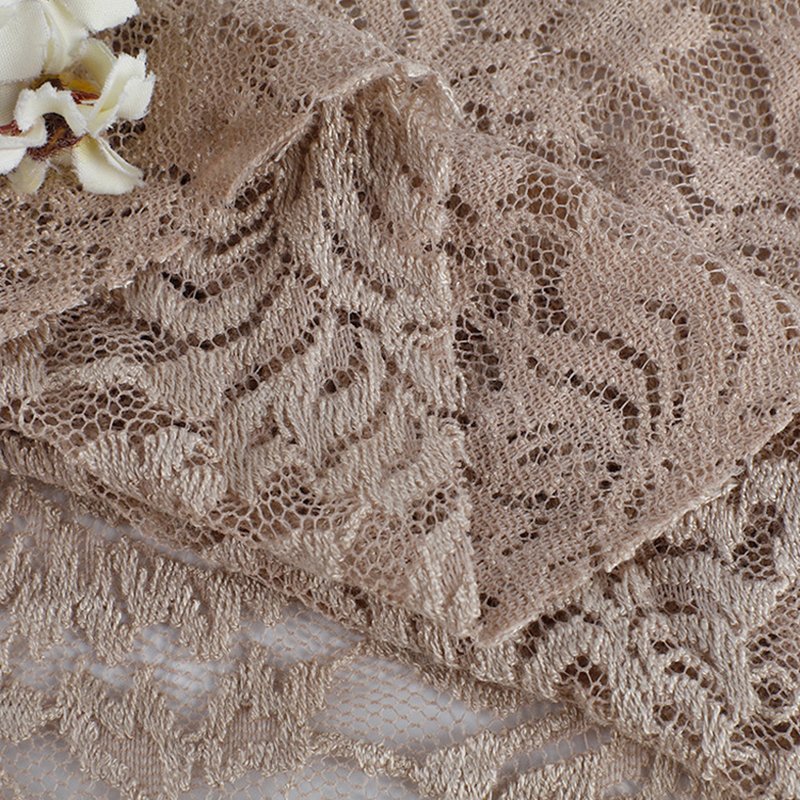 Lace Fabric Dress Bridal Nylon Warp Knit for Women's Wear Wholesale Su 6